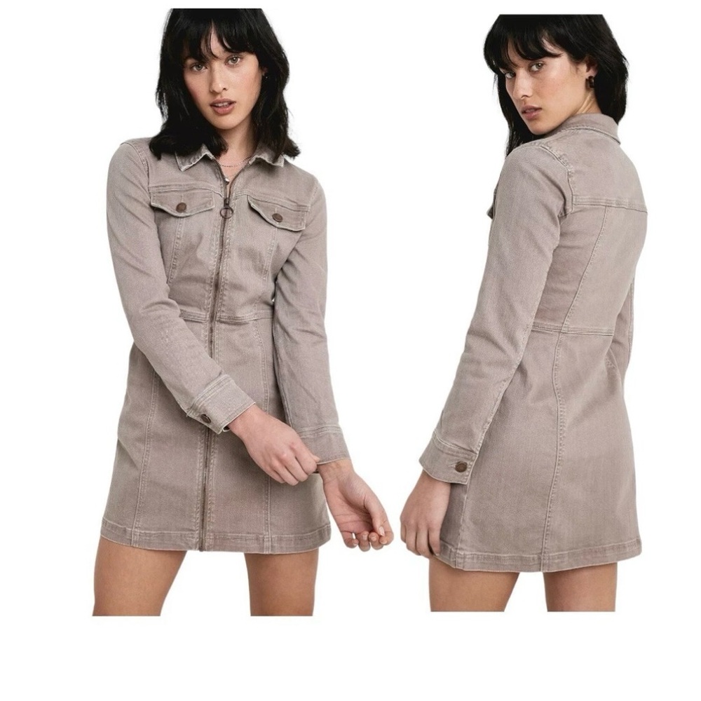 Women's Beige Denim Jacket